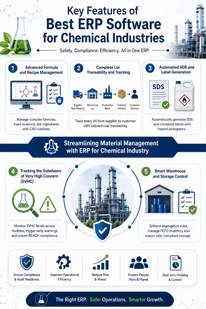 Key features of best erp sofwtare for chemical industries