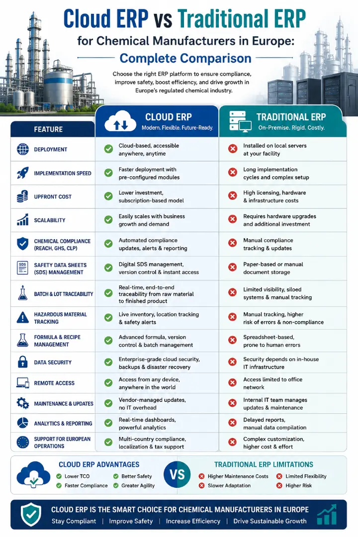 Difference between cloud ERP and traditional ERP