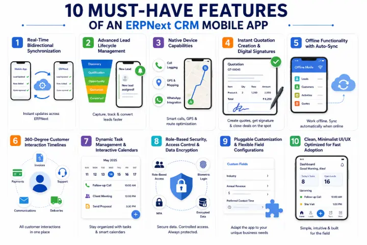 ERPNext CRM Features ERPNext CRM Features