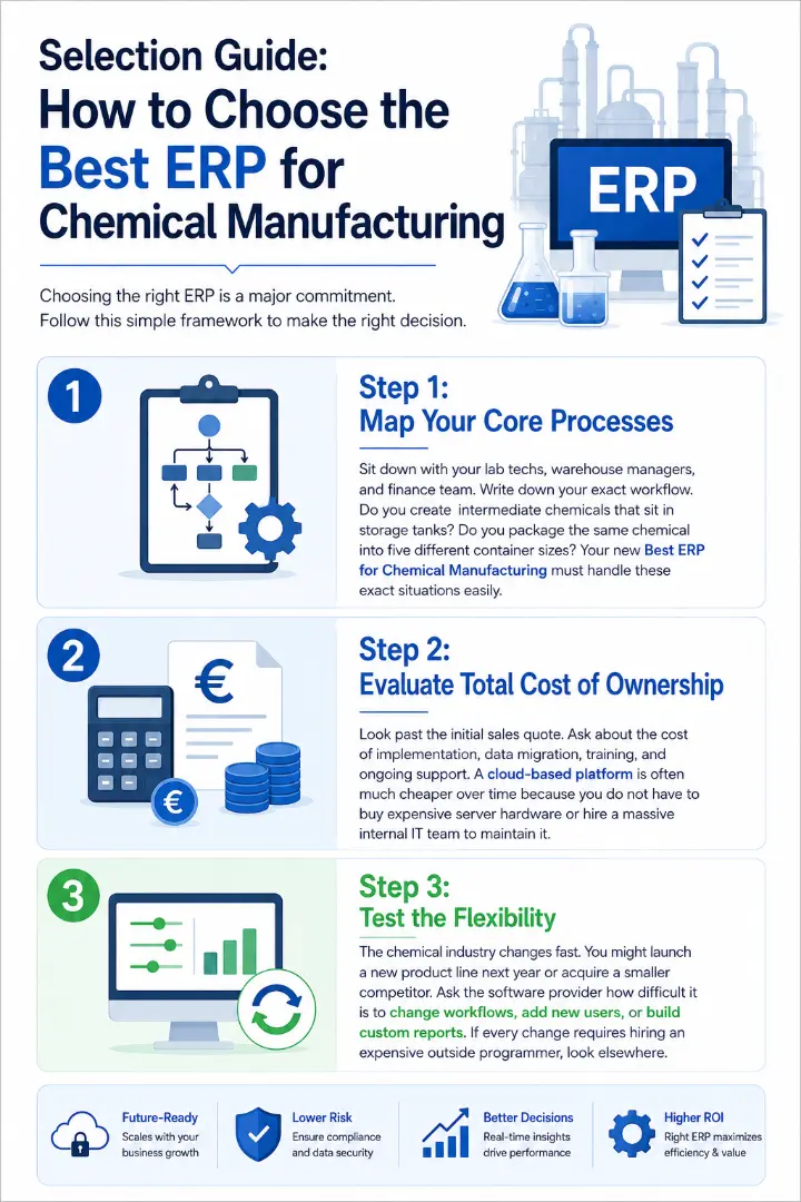 How to choose best ERP for chemiclal manufacturing 