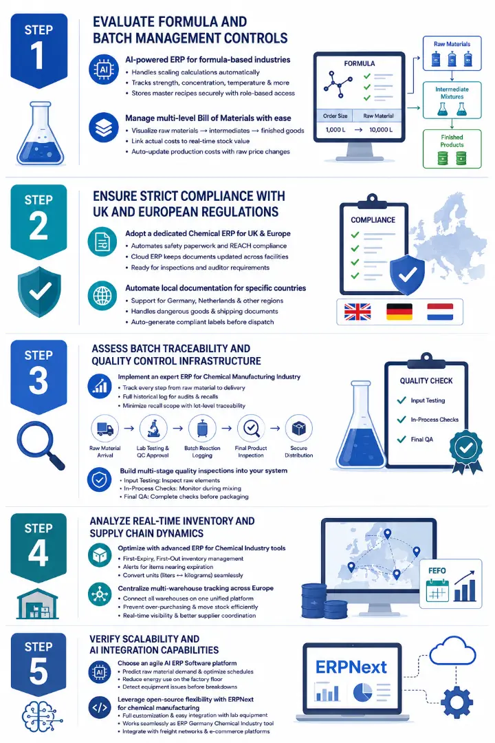 5 Steps To Select The Right Chemical ERP Software In The UK & Europe