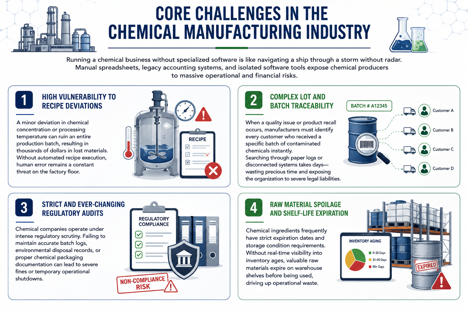 Core Challenges in the Chemical Manufacturing Industry