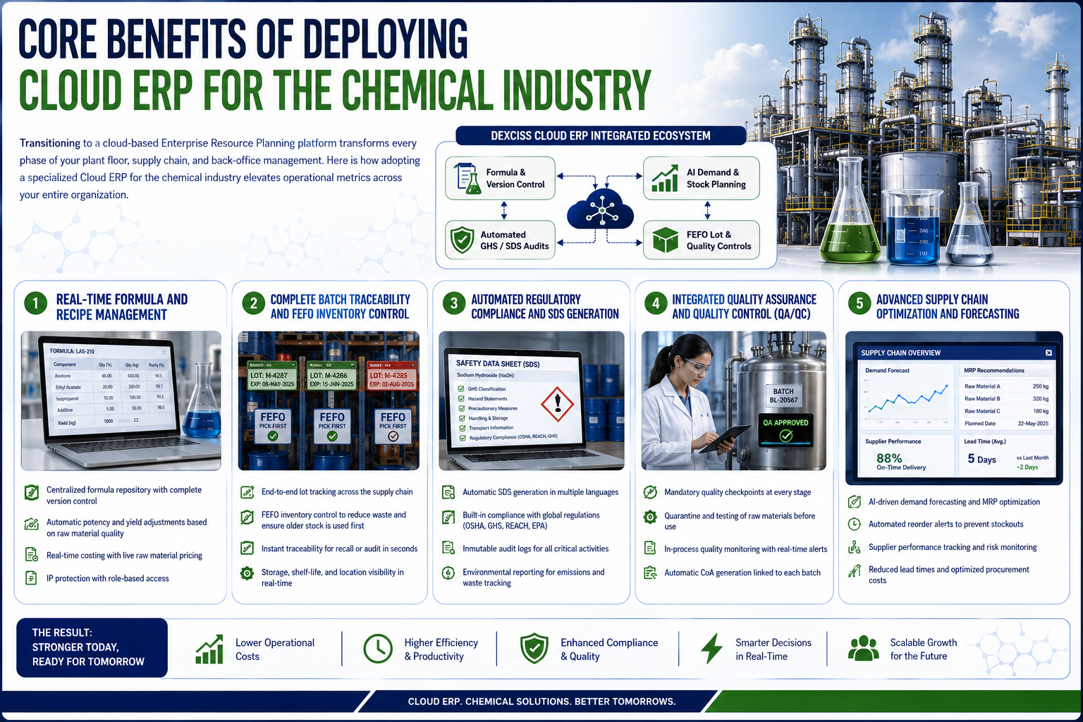 Core Benefits of Deploying Cloud ERP for the Chemical Industry