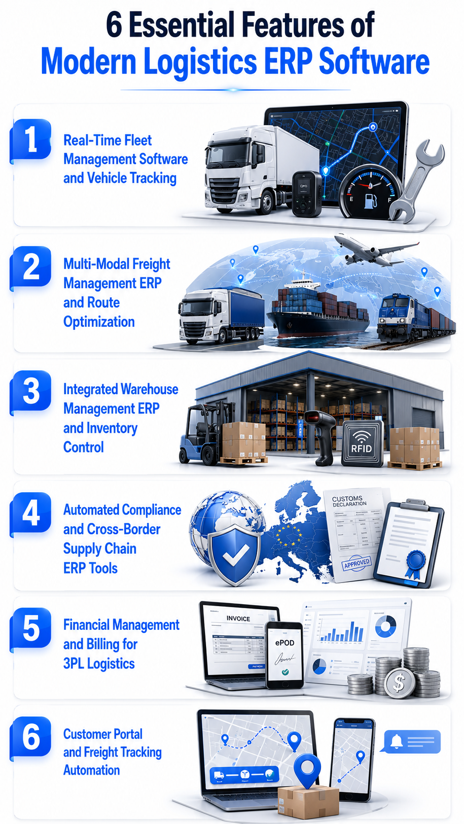 Features in a Transportation Management ERP