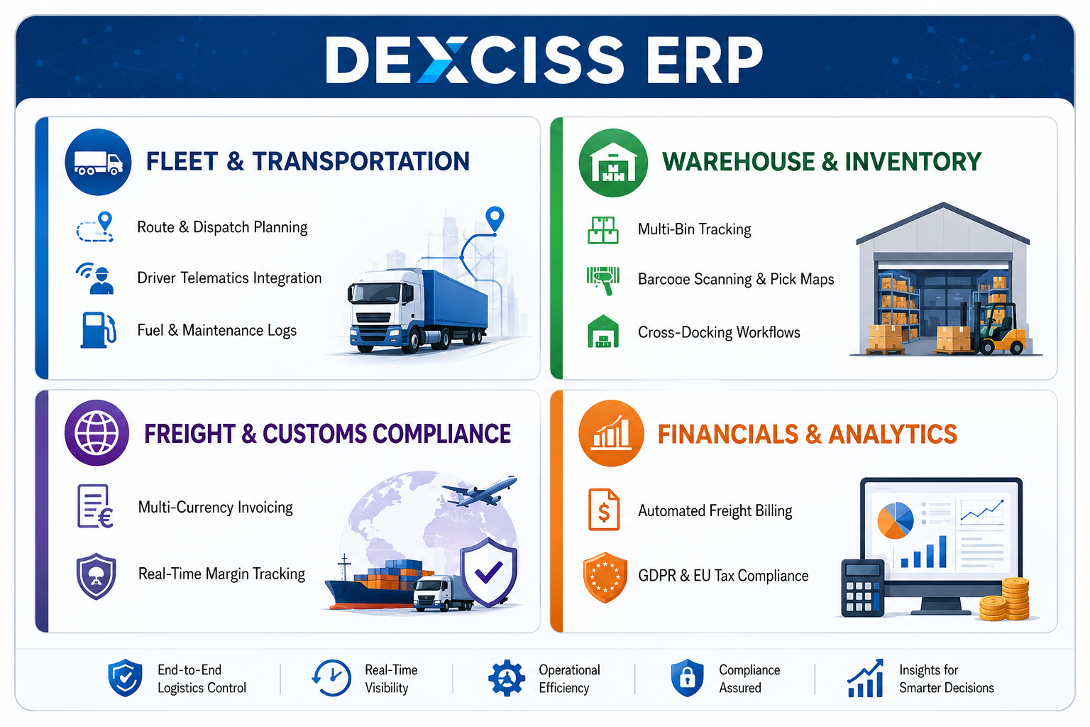 Dexciss ERP for logistics