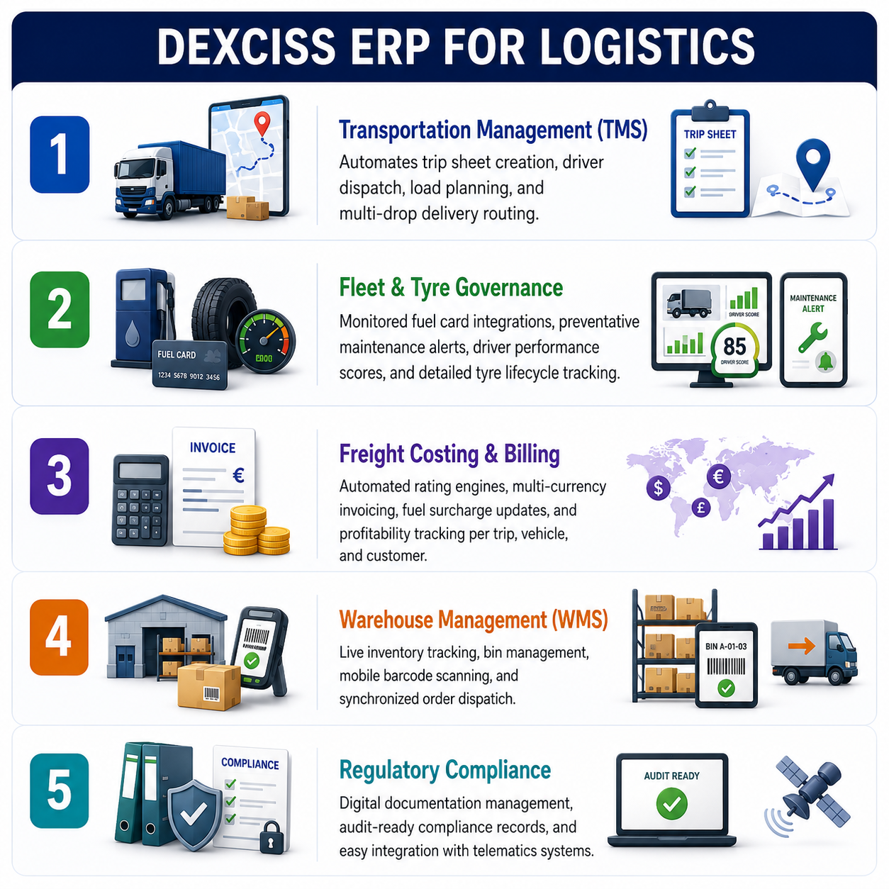 dexciss erp for logistics