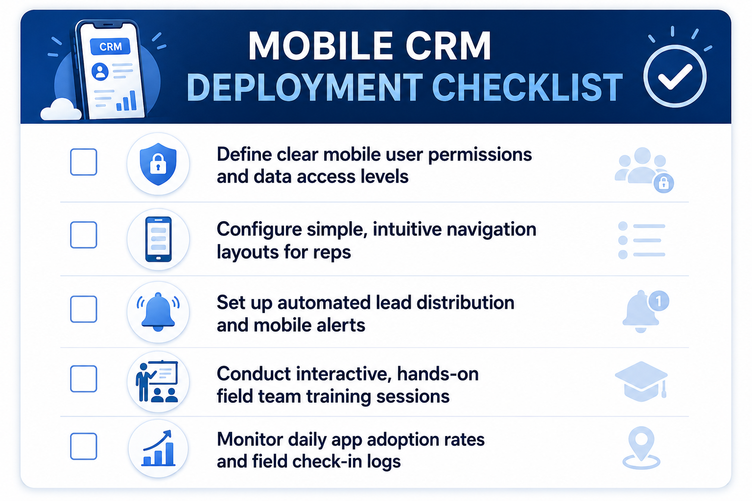 CRM App Deployment Checklist